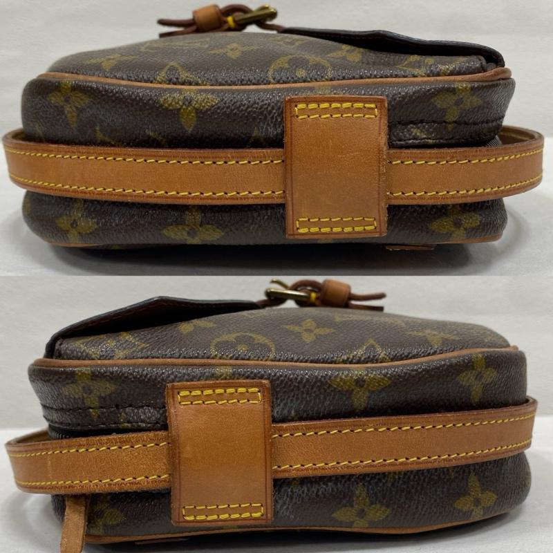 ルイヴィトン LOUIS VUITTON ショルダーバッグ ショルダーバッグ オールド 80 s ジュヌフィーユ M51226 モノグラム キャンバス レザー ショルダーバッグ 斜め掛け ECLAIRジッパー - 総柄 X ロゴ、文字 茶 / ブラウン / brown レディース USED 古着 中古 50129902