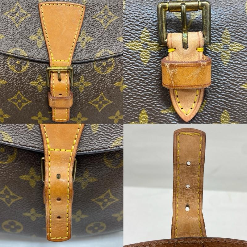 ルイヴィトン LOUIS VUITTON ショルダーバッグ ショルダーバッグ オールド 80 s ジュヌフィーユ M51226 モノグラム キャンバス レザー ショルダーバッグ 斜め掛け ECLAIRジッパー - 総柄 X ロゴ、文字 茶 / ブラウン / brown レディース USED 古着 中古 50129902