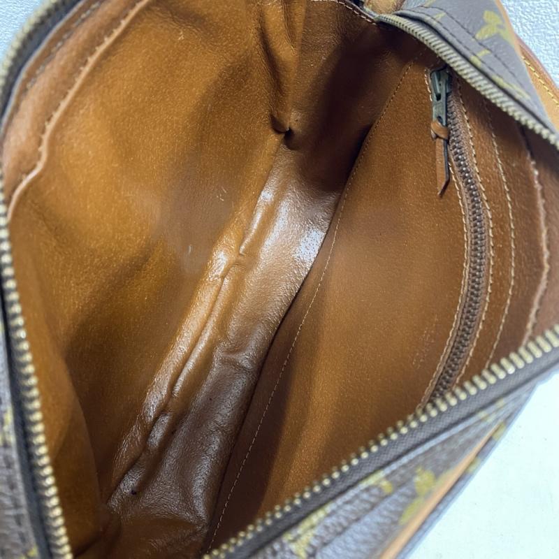 ルイヴィトン LOUIS VUITTON ショルダーバッグ ショルダーバッグ オールド 80 s ジュヌフィーユ M51226 モノグラム キャンバス レザー ショルダーバッグ 斜め掛け ECLAIRジッパー - 総柄 X ロゴ、文字 茶 / ブラウン / brown レディース USED 古着 中古 50129902