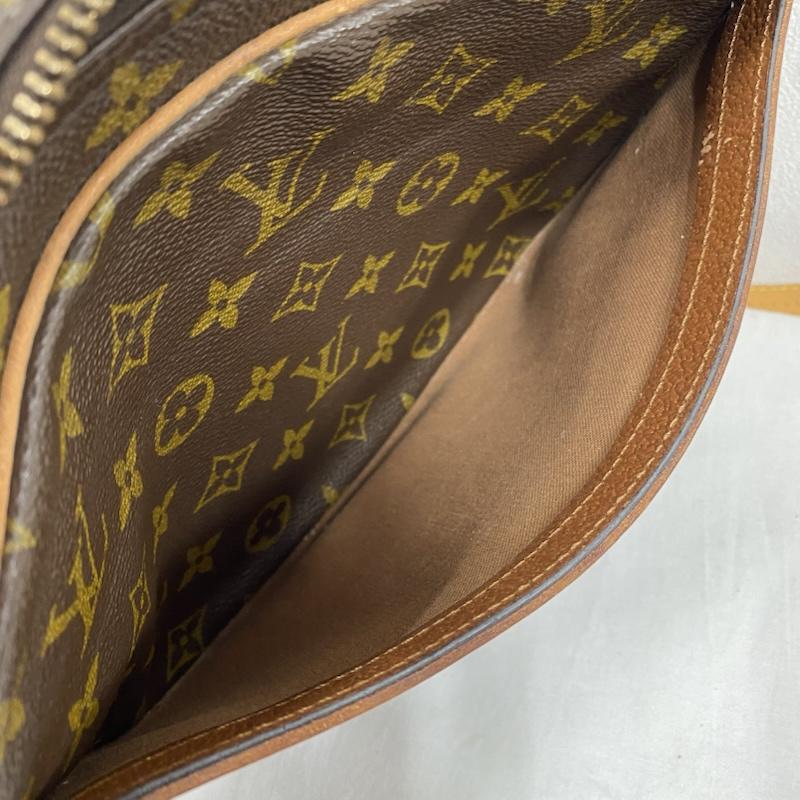 ルイヴィトン LOUIS VUITTON ショルダーバッグ ショルダーバッグ オールド 80 s ジュヌフィーユ M51226 モノグラム キャンバス レザー ショルダーバッグ 斜め掛け ECLAIRジッパー - 総柄 X ロゴ、文字 茶 / ブラウン / brown レディース USED 古着 中古 50129902
