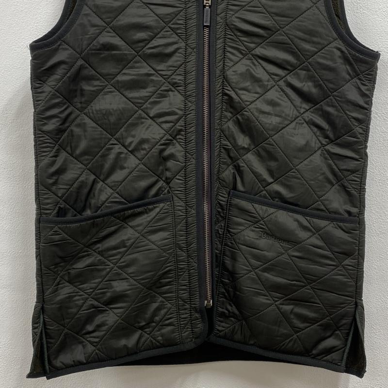 バーブァー Barbour ベスト ベスト POLAR QUILTS ポーラーキルト キルティング ベスト 裏フリース ジップアップ D219 XS ワンポイント X ロゴ、文字 X 刺繍 カーキオリーブ / カーキオリーブ / X オリーブグリーン / オリーブグリーン / メンズ USED 古着 中古 50129904