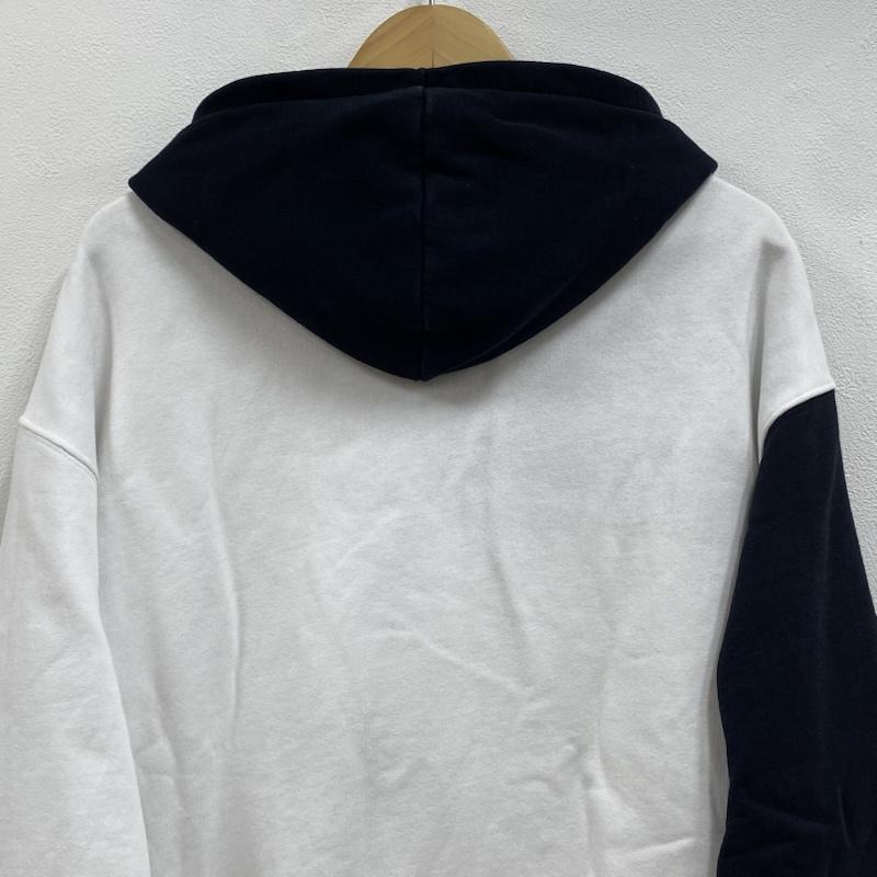 エムエスジーエム MSGM パーカー 長袖 フロントロゴ 切替 プルオーバー フーディー パーカー 2340MM69 XS ロゴ、文字 白 / ホワイト / white X 黒 / ブラック / black X 赤 / レッド / red メンズ USED 古着 中古 50129906