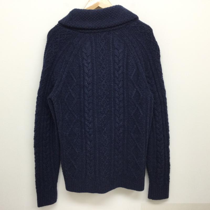 ポロラルフローレン POLO RALPH LAUREN カーディガン 長袖 ニット カーディガン くるみボタン サイズ170 - 紺 / ネイビー / navy メンズ USED 古着 中古 50129971
