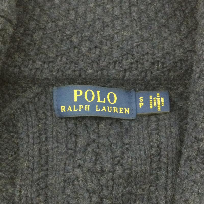 ポロラルフローレン POLO RALPH LAUREN カーディガン 長袖 ニット カーディガン くるみボタン サイズ170 - 紺 / ネイビー / navy メンズ USED 古着 中古 50129971