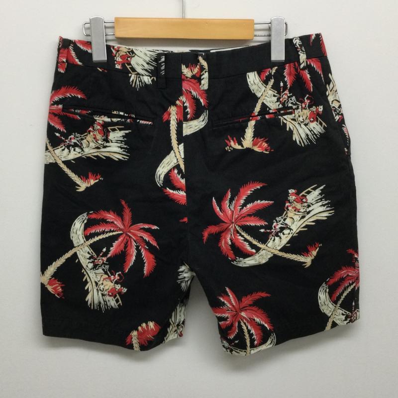 ワコマリア WACKO MARIA パンツ ショートパンツ ホースレース アロハ ショートパンツ M 黒 / ブラック / black メンズ USED 古着 中古 50129974