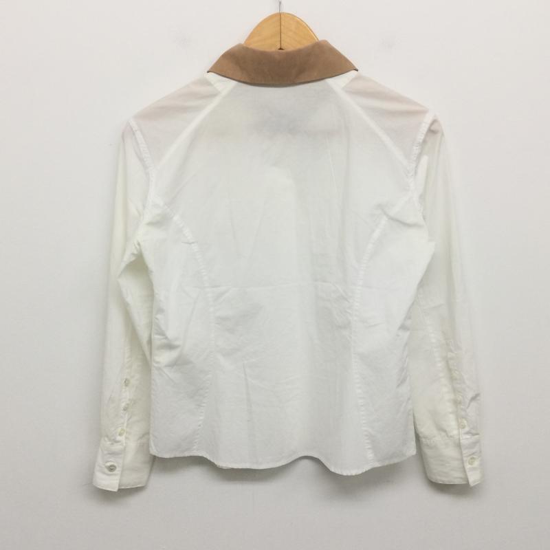 アンダーカバー UNDERCOVER シャツ、ブラウス 長袖 ハート心臓レース刺繍シャツ L 1406 2 2 白 / ホワイト / white X ベージュ / ベージュ / beige レディース USED 古着 中古 50129976