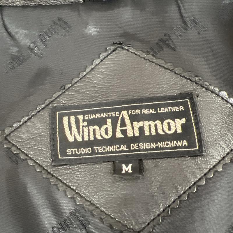 ウインドアーマー WIND ARMOR ジャケット、上着 レザージャケット ラムレザージャケット カーコート M 黒 / ブラック / black メンズ USED 古着 中古 50130022