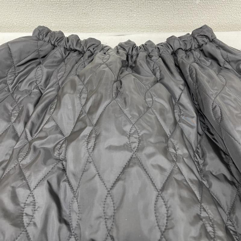 古着 USED スカート ロングスカート aa. キルティング スカート ロング Aライン 立体シルエット ウエストゴム S 無地 黒 / ブラック / black レディース USED 古着 中古 50130050