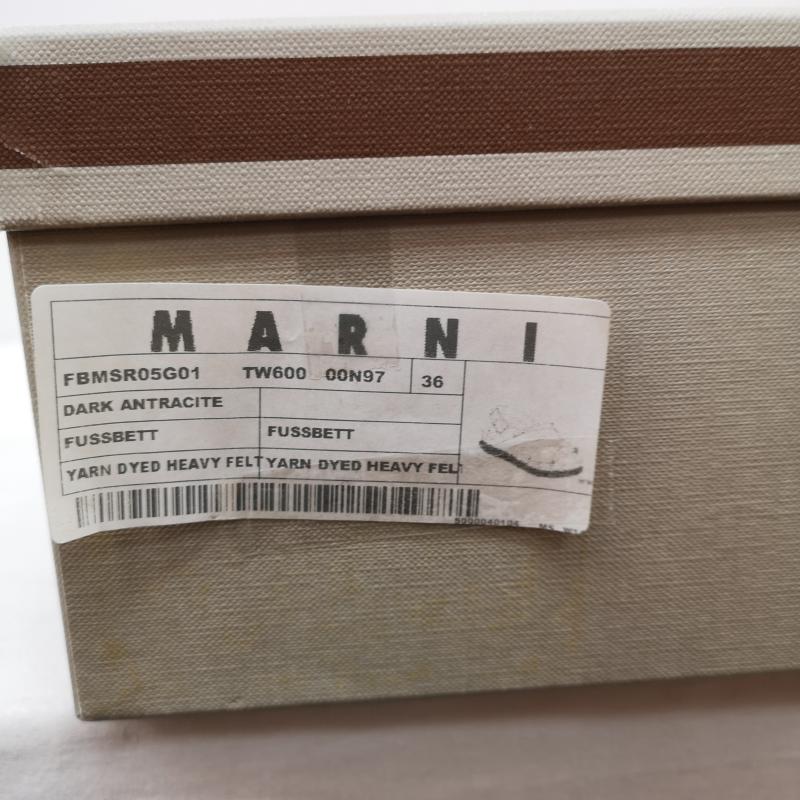 マルニ MARNI サンダル サンダル フスベット フェルト サンダル 36 23.5cm チャコールグレー / チャコールグレー / レディース USED 古着 中古 50130091