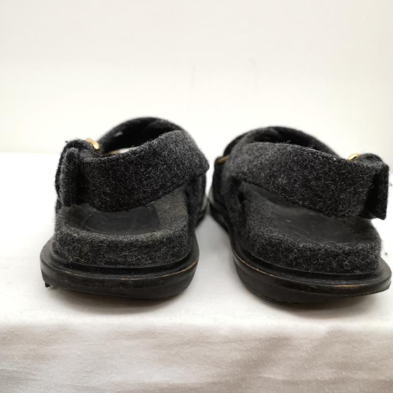 マルニ MARNI サンダル サンダル フスベット フェルト サンダル 36 23.5cm チャコールグレー / チャコールグレー / レディース USED 古着 中古 50130091