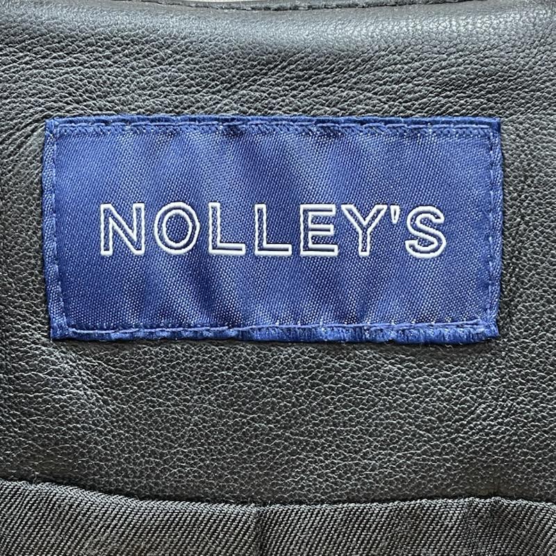 ノーリーズ NOLLEY S ジャケット、上着 レザージャケット 7-0040-5-04-001 ラムレザーノーカラーブルゾン ライダースジャケット 36 レディース USED 古着 中古 50130158