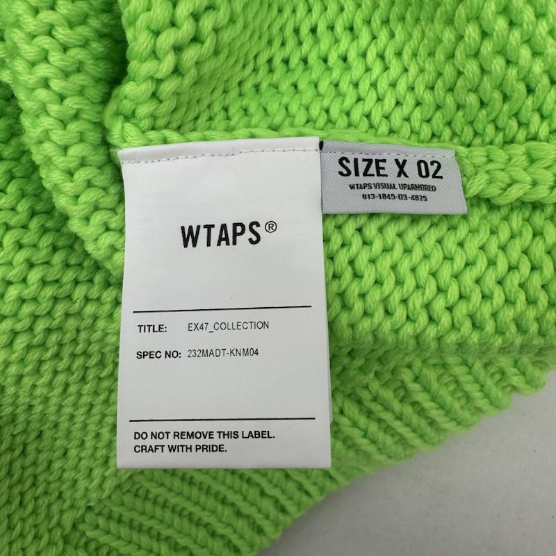 ダブルタップス WTAPS ニット、セーター 長袖 23AW バック ロゴ クルーネック ニット セーター 232MADT-KNM04 2 薄緑 / ライトグリーン / メンズ USED 古着 中古 50130163