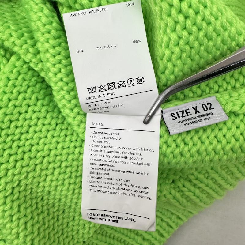 ダブルタップス WTAPS ニット、セーター 長袖 23AW バック ロゴ クルーネック ニット セーター 232MADT-KNM04 2 薄緑 / ライトグリーン / メンズ USED 古着 中古 50130163