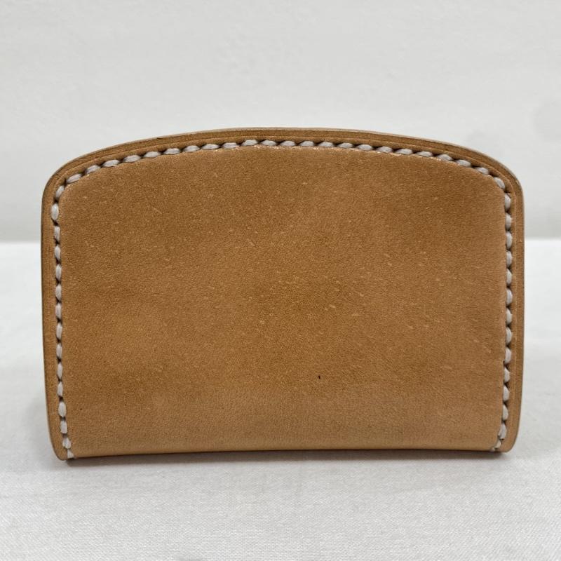 古着 USED カードケース カードケース レザー カードケース パスケース 二つ折り スナップ 無地 ベージュ / ベージュ / beige メンズ USED 古着 中古 50130222
