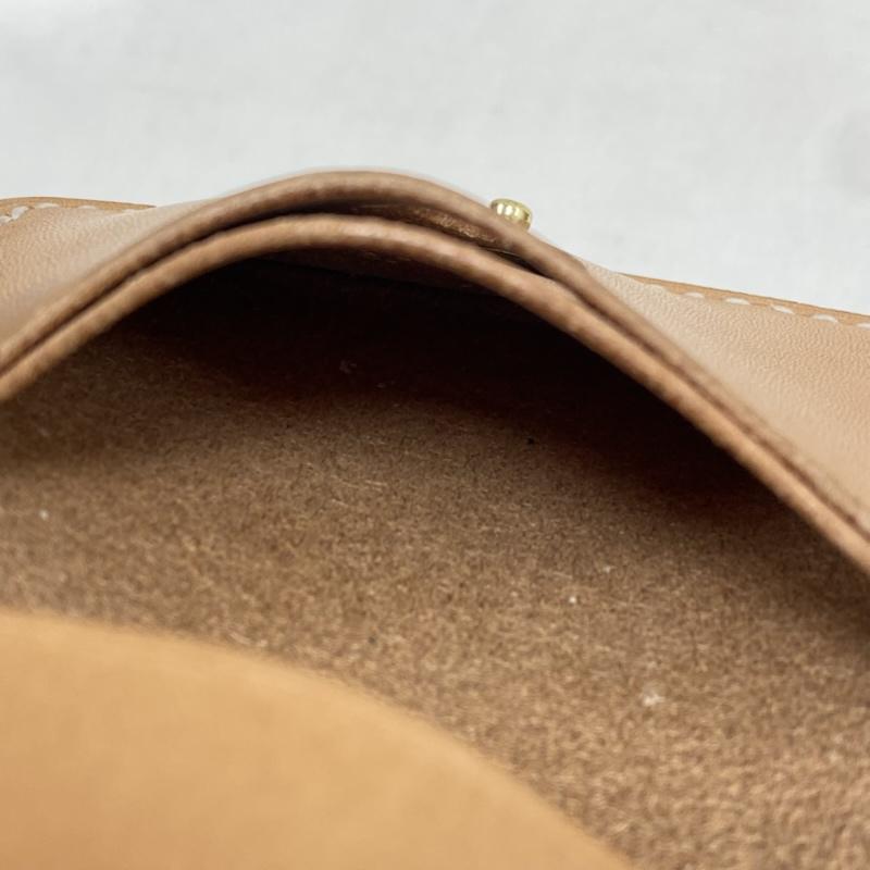 古着 USED カードケース カードケース レザー カードケース パスケース 二つ折り スナップ 無地 ベージュ / ベージュ / beige メンズ USED 古着 中古 50130222
