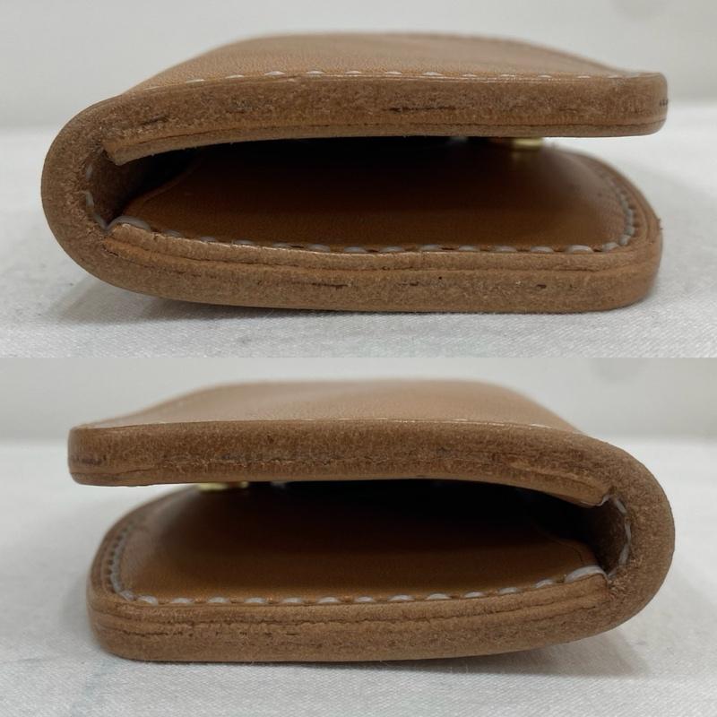 古着 USED カードケース カードケース レザー カードケース パスケース 二つ折り スナップ 無地 ベージュ / ベージュ / beige メンズ USED 古着 中古 50130222