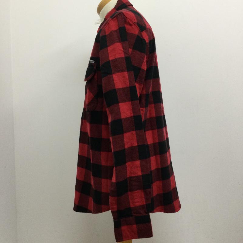 カーハート Carhartt シャツ、ブラウス 長袖 Carhartt FRANCIS SHIRT プルオーバー　ハーフジップ　チェックシャツ M チェック 赤 / レッド / red メンズ USED 古着 中古 50130310
