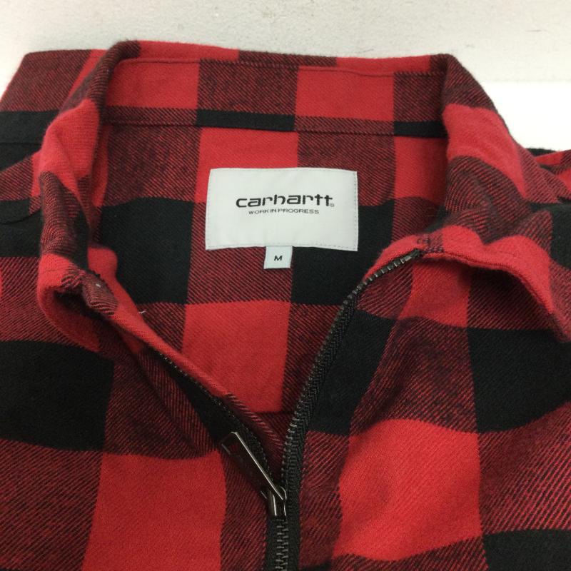 カーハート Carhartt シャツ、ブラウス 長袖 Carhartt FRANCIS SHIRT プルオーバー　ハーフジップ　チェックシャツ M チェック 赤 / レッド / red メンズ USED 古着 中古 50130310