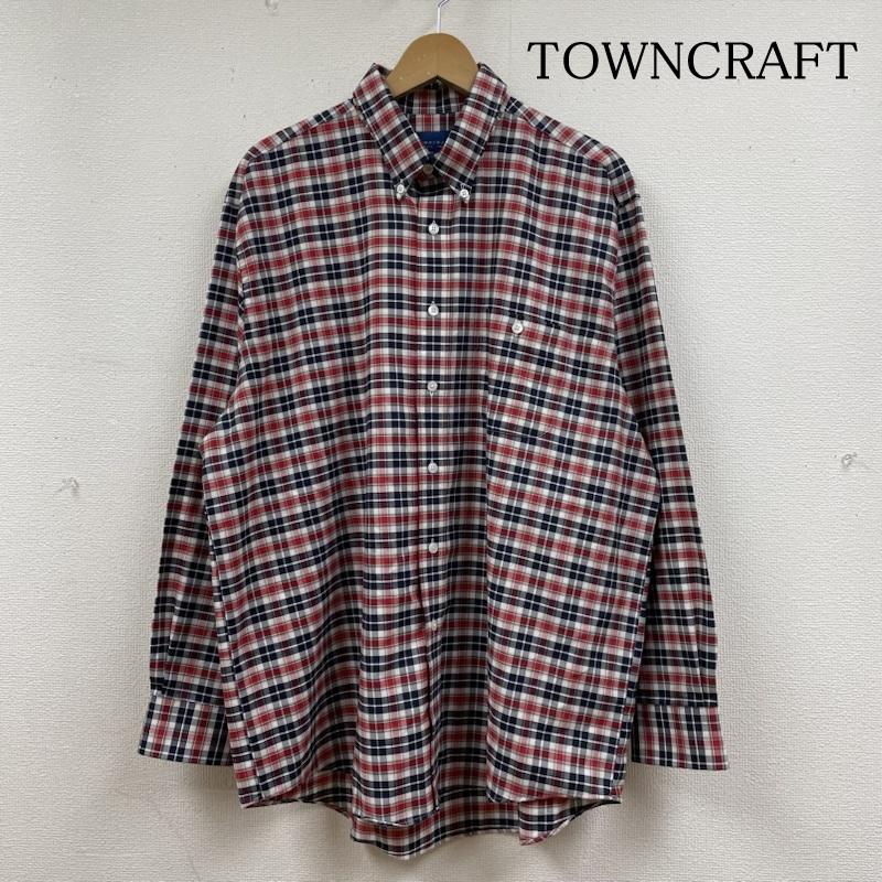 タウンクラフト TOWNCRAFT シャツ、ブラウス 長袖 90s 長袖 ボタンダウン シャツ チェック オーバーサイズ 大きめ L チェック マルチカラー / マルチカラー / multicolor メンズ USED 古着 中古 50130319