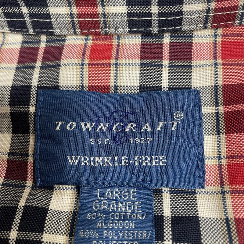 タウンクラフト TOWNCRAFT シャツ、ブラウス 長袖 90s 長袖 ボタンダウン シャツ チェック オーバーサイズ 大きめ L チェック マルチカラー / マルチカラー / multicolor メンズ USED 古着 中古 50130319