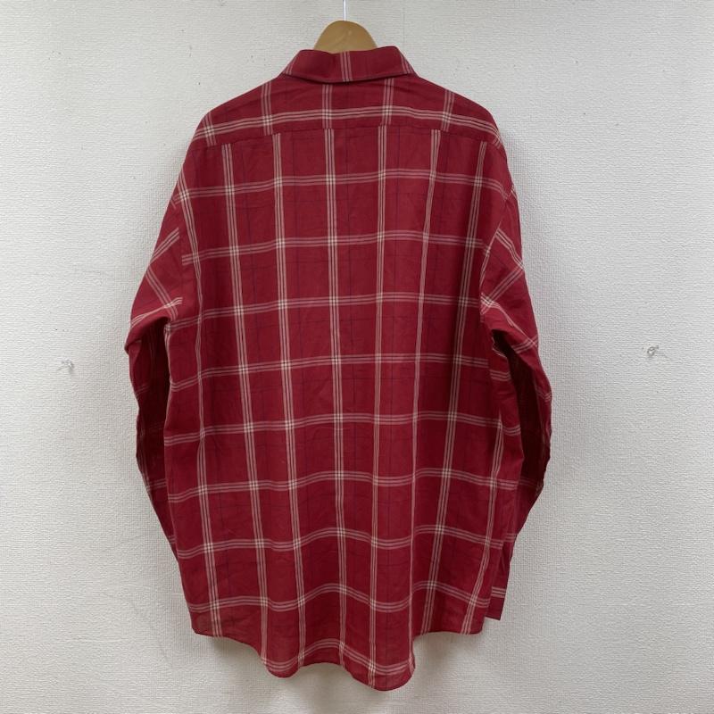 タウンクラフト TOWNCRAFT シャツ、ブラウス 長袖 長袖 シャツ ブラウス Shirt ロングスリーブ チェック柄 胸ポケット ボタン サイズ2XL 大きめ - チェック 赤 / レッド / red メンズ USED 古着 中古 50130320
