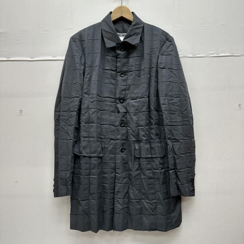 イッセイミヤケ ISSEY MIYAKE セットアップ セットアップ 90s PLEATS PLEASE プリーツ ステンカラー コート ワイド パンツ セットアップ IM94-FD919 M 灰 / グレー / gray レディース USED 古着 中古 50130345