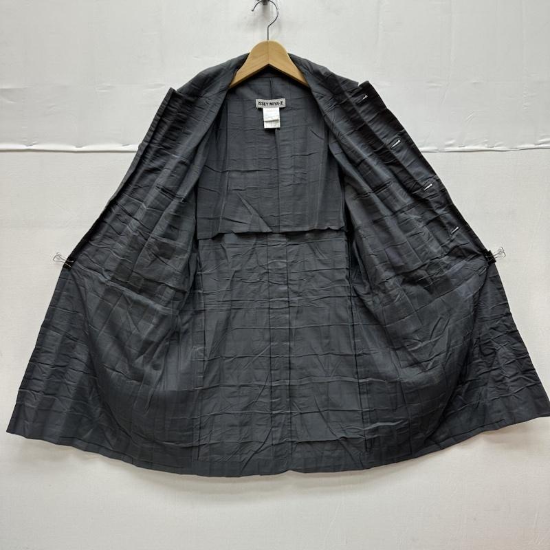 イッセイミヤケ ISSEY MIYAKE セットアップ セットアップ 90s PLEATS PLEASE プリーツ ステンカラー コート ワイド パンツ セットアップ IM94-FD919 M 灰 / グレー / gray レディース USED 古着 中古 50130345