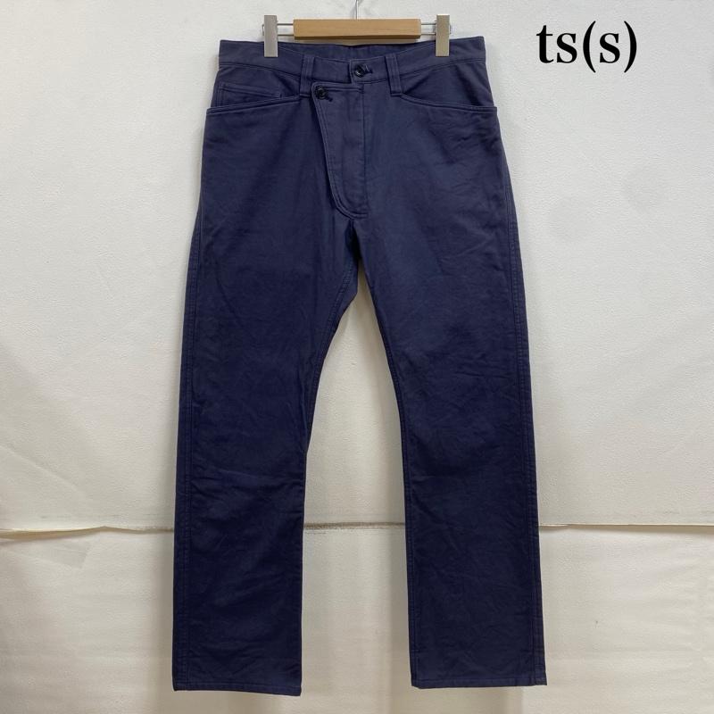 ティーエスエス TS(S) パンツ チノパン 5ポケット ルーズ ストレート ワークパンツ 2 紺 / ネイビー / navy メンズ USED 古着 中古 50130421