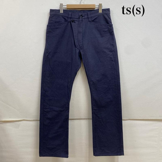 ティーエスエス TS(S) パンツ チノパン 5ポケット ルーズ ストレート ワークパンツ 2 紺 / ネイビー / navy メンズ USED 古着 中古 50130421