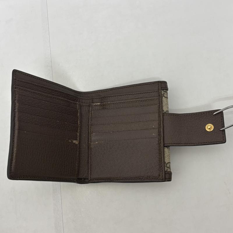 グッチ GUCCI 財布 コンパクト財布 GG フレンチフラップウォレット 523173 96IWG 8745 シェリー - レディース USED 古着 中古 50130447