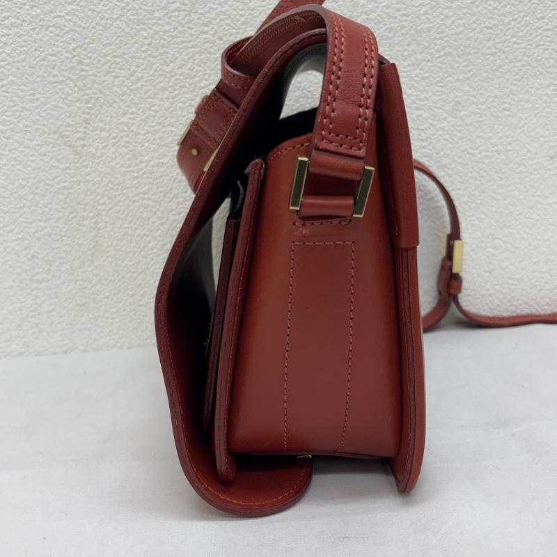 ビューティフルピープル beautiful people ショルダーバッグ ショルダーバッグ 日本製 レザー ボックス ショルダー ランドセル バッグ 赤 レッド - 赤 / レッド / red レディース USED 古着 中古 50130485