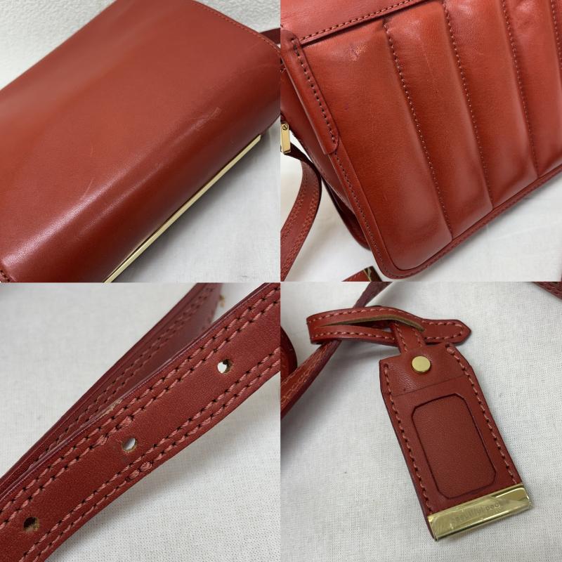 ビューティフルピープル beautiful people ショルダーバッグ ショルダーバッグ 日本製 レザー ボックス ショルダー ランドセル バッグ 赤 レッド - 赤 / レッド / red レディース USED 古着 中古 50130485