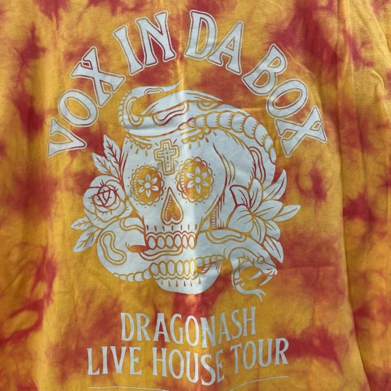 古着 USED Tシャツ 半袖 The BONEZ VIX IN DA BOX ツアーTシャツ タイダイLサイズ オレンジ L 総柄 X ロゴ、文字 橙 / オレンジ / orange メンズ USED 古着 中古 50130489