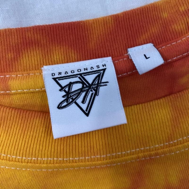 古着 USED Tシャツ 半袖 The BONEZ VIX IN DA BOX ツアーTシャツ タイダイLサイズ オレンジ L 総柄 X ロゴ、文字 橙 / オレンジ / orange メンズ USED 古着 中古 50130489