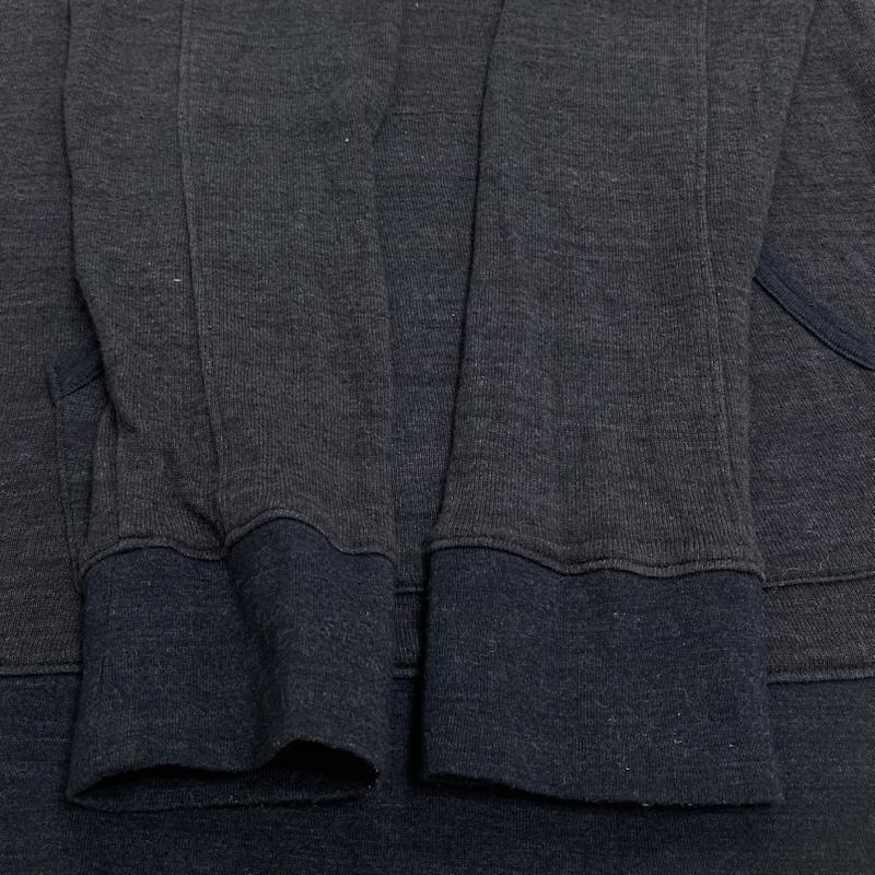ラウンジリザード LOUNGE LIZARD パーカー 長袖 プルオーバー パーカー フーディー ラグラン 薄手 刺繍ロゴ 2 ワンポイント X ロゴ、文字 X 刺繍 灰 / グレー / gray メンズ USED 古着 中古 50130536
