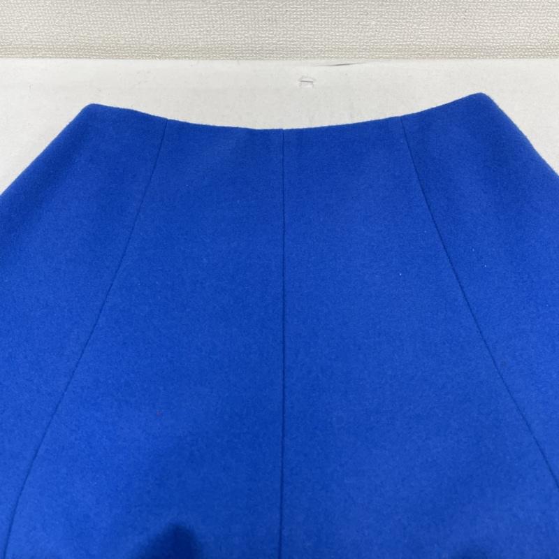 アナイ ANAYI スカート ひざ丈スカート フレア Aライン スカート ブルー シンプル ウール 後ろジップ 36 無地 青 / ブルー / blue レディース USED 古着 中古 50130546