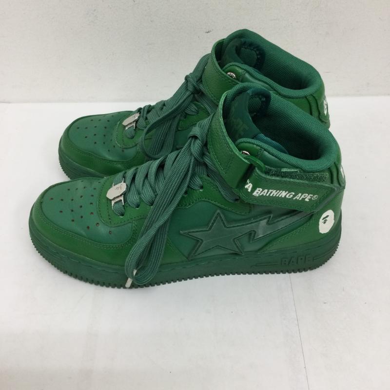 アベイシングエイプ A BATHING APE スニーカー スニーカー A BATHING APE ハイカットスニーカー　23cm　GRN　1H70191003 23.0cm 緑 / グリーン / green レディース USED 古着 中古 50130568