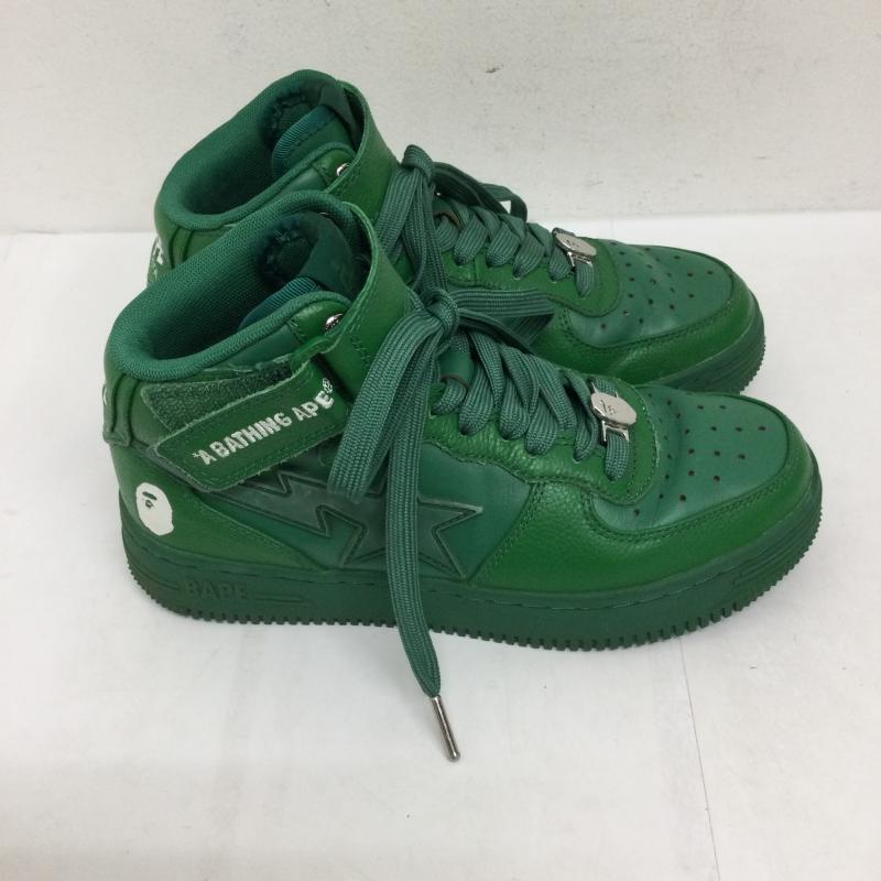 アベイシングエイプ A BATHING APE スニーカー スニーカー A BATHING APE ハイカットスニーカー　23cm　GRN　1H70191003 23.0cm 緑 / グリーン / green レディース USED 古着 中古 50130568