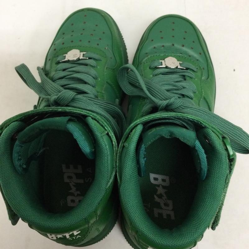 アベイシングエイプ A BATHING APE スニーカー スニーカー A BATHING APE ハイカットスニーカー　23cm　GRN　1H70191003 23.0cm 緑 / グリーン / green レディース USED 古着 中古 50130568