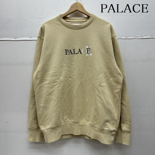 パレス PALACE トレーナー 長袖 Calvin Klein ロゴ 刺繍 クルーネック スウェット 40314UC L ベージュ / ベージュ / beige メンズ USED 古着 中古 50130586