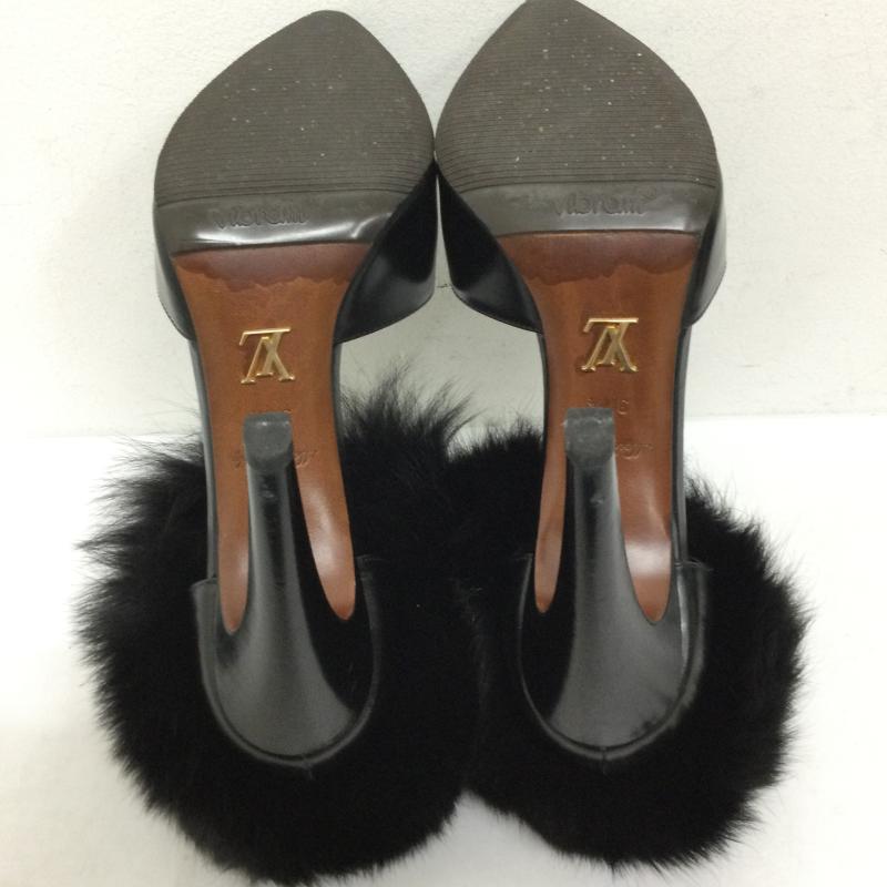 ルイヴィトン LOUIS VUITTON パンプス パンプス ルイヴィトン パンプス　ファーハイヒール　ハイヒール - 黒 / ブラック / black レディース USED 古着 中古 50130644