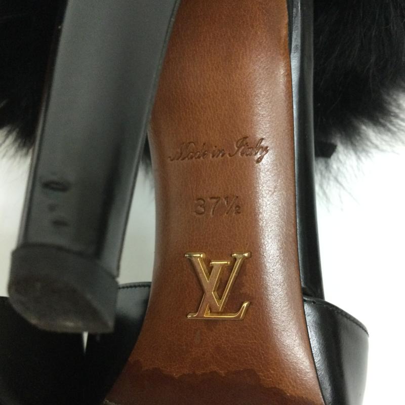 ルイヴィトン LOUIS VUITTON パンプス パンプス ルイヴィトン パンプス　ファーハイヒール　ハイヒール - 黒 / ブラック / black レディース USED 古着 中古 50130644