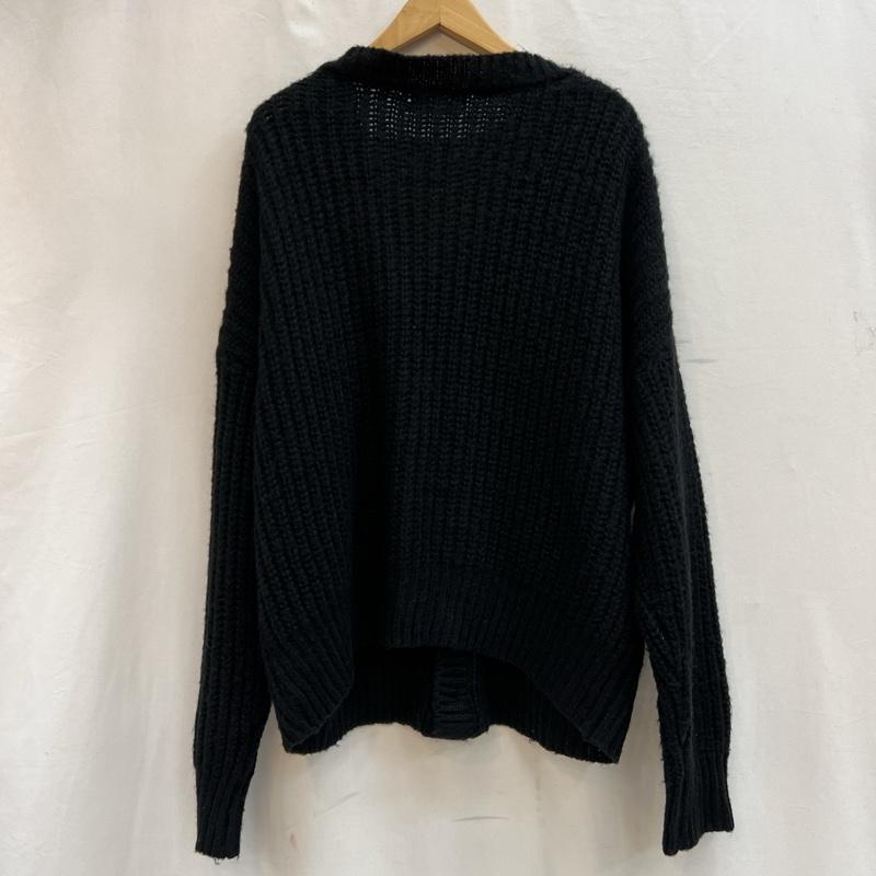 古着 USED カーディガン 長袖 Raised rib cardigan レイズドリブカーディガン AKT066 FREE 黒 / ブラック / black レディース USED 古着 中古 50130666