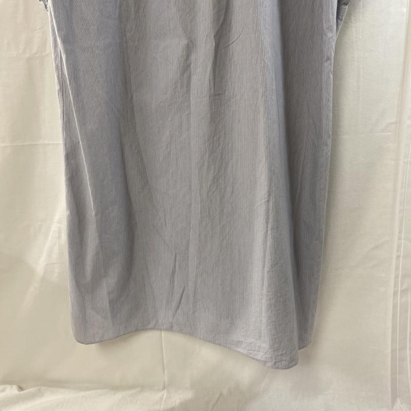 古着 USED ワンピース ロングスカート ハーフボタン シャツワンピース ストライプ ライトブルー cotton100% SIZE:00 ストライプ 水色 / ライトブルー / レディース USED 古着 中古 50130720