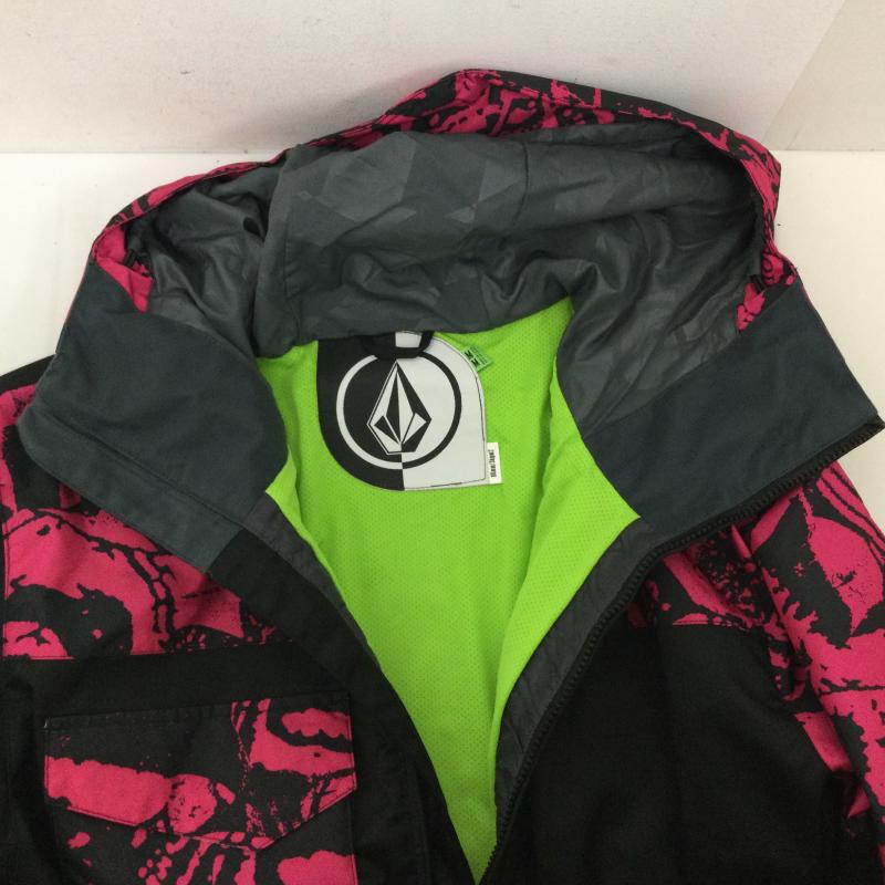ボルコム VOLCOM ジャケット、上着 ジャンパー、ブルゾン FOREST JACKET フォレストジャケット スキー スノボ ウェア ポリエステル M 黒 / ブラック / black X 桃 / ピンク / pink メンズ USED 古着 中古 50130721