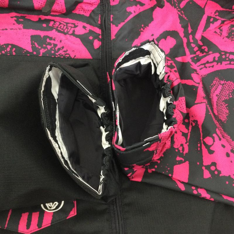 ボルコム VOLCOM ジャケット、上着 ジャンパー、ブルゾン FOREST JACKET フォレストジャケット スキー スノボ ウェア ポリエステル M 黒 / ブラック / black X 桃 / ピンク / pink メンズ USED 古着 中古 50130721