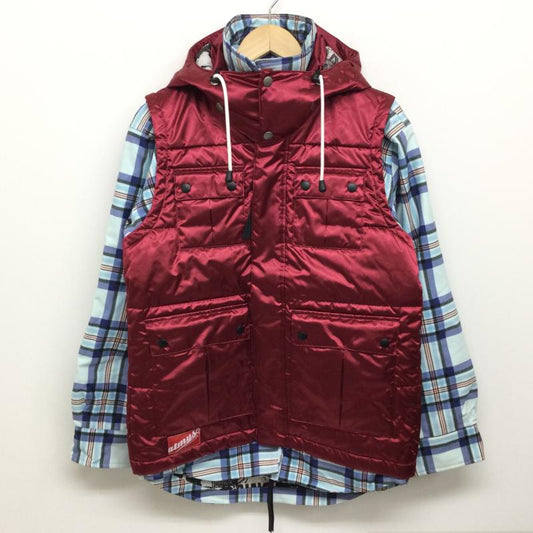 古着 USED ジャケット、上着 ジャンパー、ブルゾン アトマイズ スキー スノーボード ウェア M 赤 / レッド / red X 白 / ホワイト / white X 水色 / ライトブルー / メンズ USED 古着 中古 50130722
