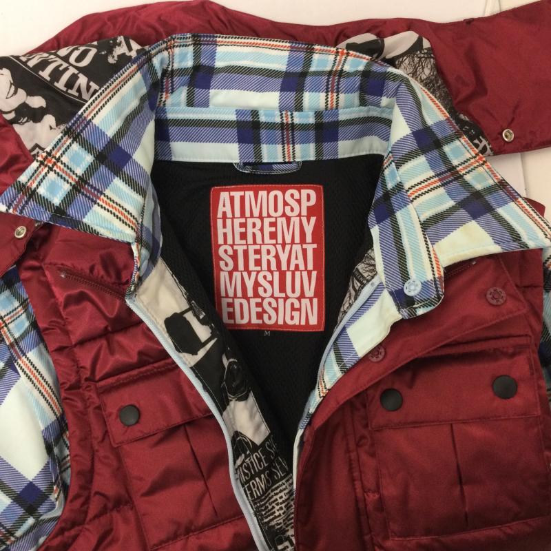 古着 USED ジャケット、上着 ジャンパー、ブルゾン アトマイズ スキー スノーボード ウェア M 赤 / レッド / red X 白 / ホワイト / white X 水色 / ライトブルー / メンズ USED 古着 中古 50130722