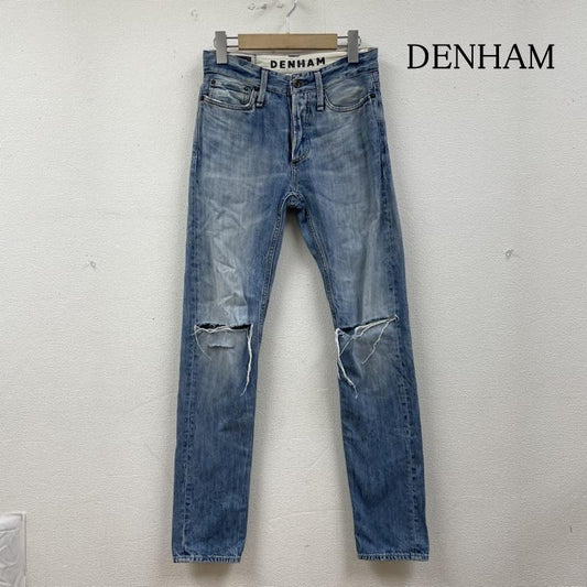 デンハム DENHAM パンツ デニム、ジーンズ RAZOR スリム フィット デニム パンツ ストレッチ 01-13-11-11-018 27インチ ダメージ加工 インディゴ / インディゴ / Indigo メンズ USED 古着 中古 50130753