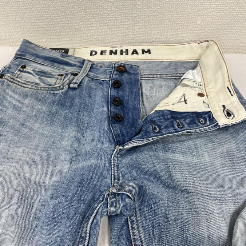 デンハム DENHAM パンツ デニム、ジーンズ RAZOR スリム フィット デニム パンツ ストレッチ 01-13-11-11-018 27インチ ダメージ加工 インディゴ / インディゴ / Indigo メンズ USED 古着 中古 50130753